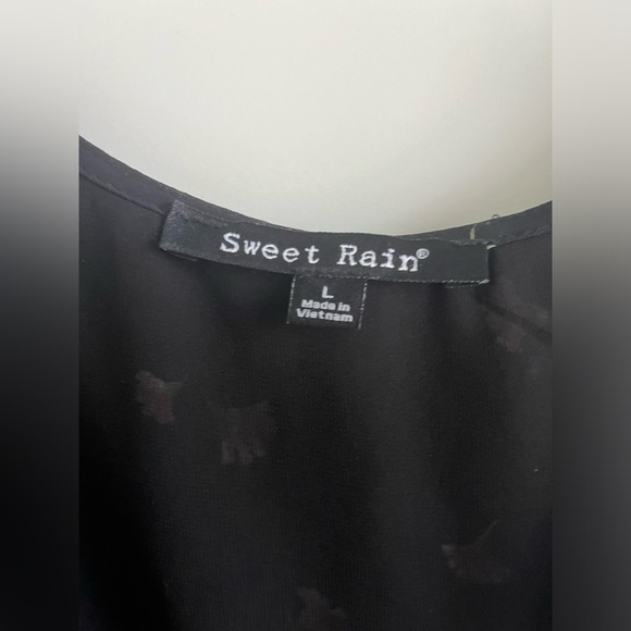 ALICE BLUE Bernie Cold Shoulder Cropped Blouse - Large - Picture 7 of 9